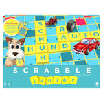 Mattel Games Scrabble Junior, Jeu de Société et de Lettres pour enfants dès 6 ans, version allemande, Y9670