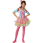 dressforfun 900337 - Déguisement de Fille Arc-en-Ciel Fluo, Costume Complet bariolé avec Beaucoup de Tulle (140 | No. 301669)