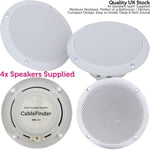 4x Kitchen / Bathroom Bluetooth Speaker & Amp Kit Multi room Shower HiFi Music