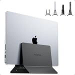 Support Vertical pour Ordinateur Portable, Support Vertical en Aluminium avec Support pour Ordinateur Portable Compatible avec Laptops, MacBook Air, Pro, Tablette, Mac Mini - Noir