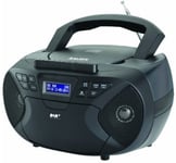 Majestic AH2430DABBK Enregistreur Radio CD / Cassettes MP3 DAB+ Boom Boîtier