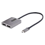 STARTECH – 2-Port USB-C to DisplayPort MST Hub 4K (MST14CD122DP)