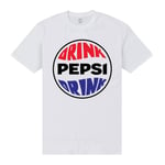 Pepsi Co. Drink Pepsi Drink Men's T-Shirt - White - 4XL