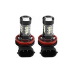 Jormftte - Ampoules Led H8 H11 Xtreme Super Briht 6000k 2 Pcs H11 H8 12v-24v 80w Voiture Haute Puissance Brouillard Led Ampoules De Jour Ampoule H11