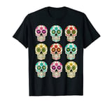 Dia De Los Muertos Sugar Skull Costume Skulls Kids Toddler T-Shirt