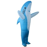 Halloween-festdräkt rolig docka uppblåsbar dräkt julscenföreställning festivalklädsel cosplay Haj blå Shark blue Children [90-130cm]