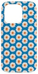 Coque pour iPhone 15 Pro Daisy Blue Floral Femme