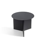 HAY - Slit Table Round - Black - Sidebord - Svart - Metall