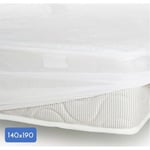 Protège-matelas - 140 x 190 cm x 25 cm - 100% Coton - 170 G/M2 - LOVELY HOME