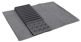 NERTHUS Dish Drainer, Grey, 43 x 60 cm