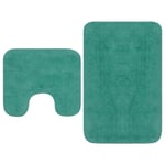 Tapis de salle de bain Turquoise + Tapis de WC - Toilettes