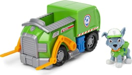 PAW Patrol Rockys Recycling Truck Vehicle with Collectible Figure, for Kids Aged