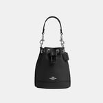 Coach Womens Mini Bucket Bag in Smooth Leather - Black - One Size