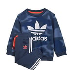 adidas GN4109 Crew Set Tracksuit Baby-Boys Top:Crew Blue/White Bottom:Crew Navy s21/white/app Solar Red 6-9M