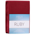 AmeliaHome Ruby -muotoonommeltu lakana, t.punainen