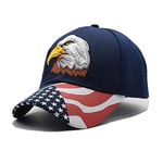 WAZHX Black Cap Usa Flag Eagle Embroidery Baseball Cap Snapback Caps Casquette Hats Fitted Casual Gorras Dad Hats For Men Women Adjustable No1