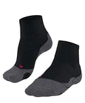 FALKE Men's TK2 Explore Short M SSO Wool Thick Anti-Blister 1 Pair Hiking Socks, Black (Black-Mix 3010), 5.5-7.5