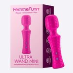 FemmeFunn Ultra Wand Mini Massager Pink Travel Size Rechargeable Power Vibrator