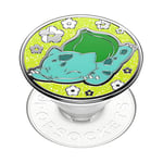 PopSockets: PopGrip - Support et Grip pour Smartphone et Tablette avec un Top Interchangeable - Pokémon - Bulbasaur Nap Enamel