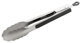 Judge Kitchen TC53 Stainless Steel Satin Tongs, 23cm, Soft Grip Handle, Dishwasher Safe - 1 Year Guarantee