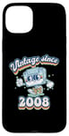 Coque pour iPhone 15 Plus Retro Vibes 2008 Vintage Style 17th Birthday Cassette Tape