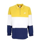 NIKE FB7797-709 M NK CLUB+ KNIT LS TOP CB Sweatshirt Men's VIVID SULFUR/WHITE/MIDNIGHT NAVY/WH Size XS