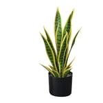 Zstar Sansevieria Plante Artificielle de Serpent en Pot - 50 cm - Plante Tropicale d'intérieur - Grandes Plantes artificielles - Décoration pour la Maison, Le Salon, la Chambre à Coucher, Le Bureau,