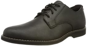 Timberland Homme Woodhull LTHR Ox Basic Plat Oxford, Black Full Grain, 41 EU