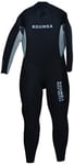 Kounga DW3.2 Pro Neoprene Surfing Full 3/2 Combinaison de plongée Enfant, Black/Silver, x-Large