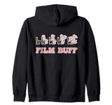 Pink Section Clapping Man Movie Reviews For Film Buffs Zip Hoodie