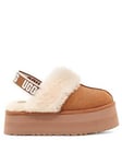 UGG Womens Funkette Slipper - Chestnut, Brown, Size 7, Women