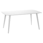 Table de jardin - 4/6 places - Aluminium - Blanc - CORFOU  