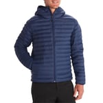 Marmot Men's Echo Featherless Hoody, Warm Puffy Jacket, Insulated Hooded Winter Coat, Water-resistant Quilted Parka, Lightweight Packable Outdoor Jacket, Windproof, Arctic Navy, XL