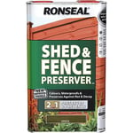 Ronseal RSLSFG5L 5 Litre Shed and Fence Preserver - Green