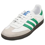 adidas Samba Og Mens Casual Trainers in White Green - 4.5 UK