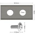 Robottiruohonleikkurin vaihtoterät – 30 kpl vaihtoterät, jotka ovat yhteensopivia Worx Landroid-, LandXcape-mallien kanssa korkealaatuisilla ruuveilla tarkkaan leikkaamiseen, Betterlife (hopea)