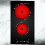 Phoenix PC-302T Glass Ceramic Hob 2 Zones Built-in Oven Timer