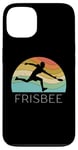 Coque pour iPhone 13 Ultimate Frisbee Disque volant rétro pour homme et femme