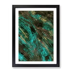 It Takes Two In Abstract Modern Framed Wall Art Print, Ready to Hang Picture for Living Room Bedroom Home Office Décor, Black A4 (34 x 25 cm)