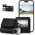 2.7K Dashcam Voiture Avant Arriere A500S Full HD Dash Cam Camera Voiture 1944P+1080P avec GPS Voiture et WiFi Intégrés,Enregistrement en Boucle,Mode Parking 24H et ADAS,Contrôle Via App