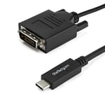 STARTECH USB-C to DVI Cable - 3 ft / 1m (CDP2DVIMM1MB)