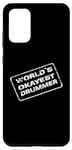 Coque pour Galaxy S20+ World's Okayest Drummer Drummer Percussion sarcastique