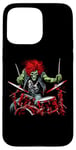 Coque pour iPhone 15 Pro Max Kit de batterie Rock and Roll Band Rock On Drum du batteur Skeleton Guy