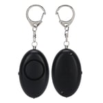 (Black)Security Alarm Key Chain Women Elderly Emergency Safety Alarm GFL