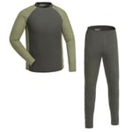 Pinewood Men's Finnveden Base Layer Dark Green/Leaf, D.Green/Leaf, XXL