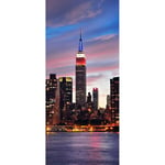 Ag Art - New York sunset, intissé photo mural, 90 x 202 cm, 1 part