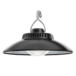 LED Campinglampa Varm Ljus Atmosfär Tältlampa Inbyggt Batteri Med Haken Laddning Campinglampa Hängande Atmosfärlampa - XC  (FMY) Black