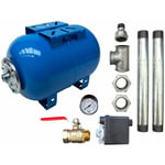 Aquasystem - Kit Surpresseur Eau Horizontal 200l - 1 Avec Pressostat Et Manomètre