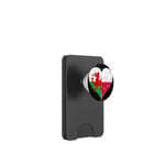 Half Polish Half Welsh A Poland Wales Flag in Heart PopSockets PopWallet for MagSafe