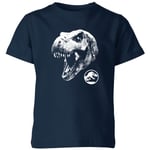 Jurassic Park T Rex Kids' T-Shirt - Navy - 5-6 Years - Navy